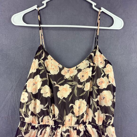 Foreign Exchange Dress Floral Chiffon Sz Small Sheer Summer Spaghetti StrapY2K - Picture 5 of 9